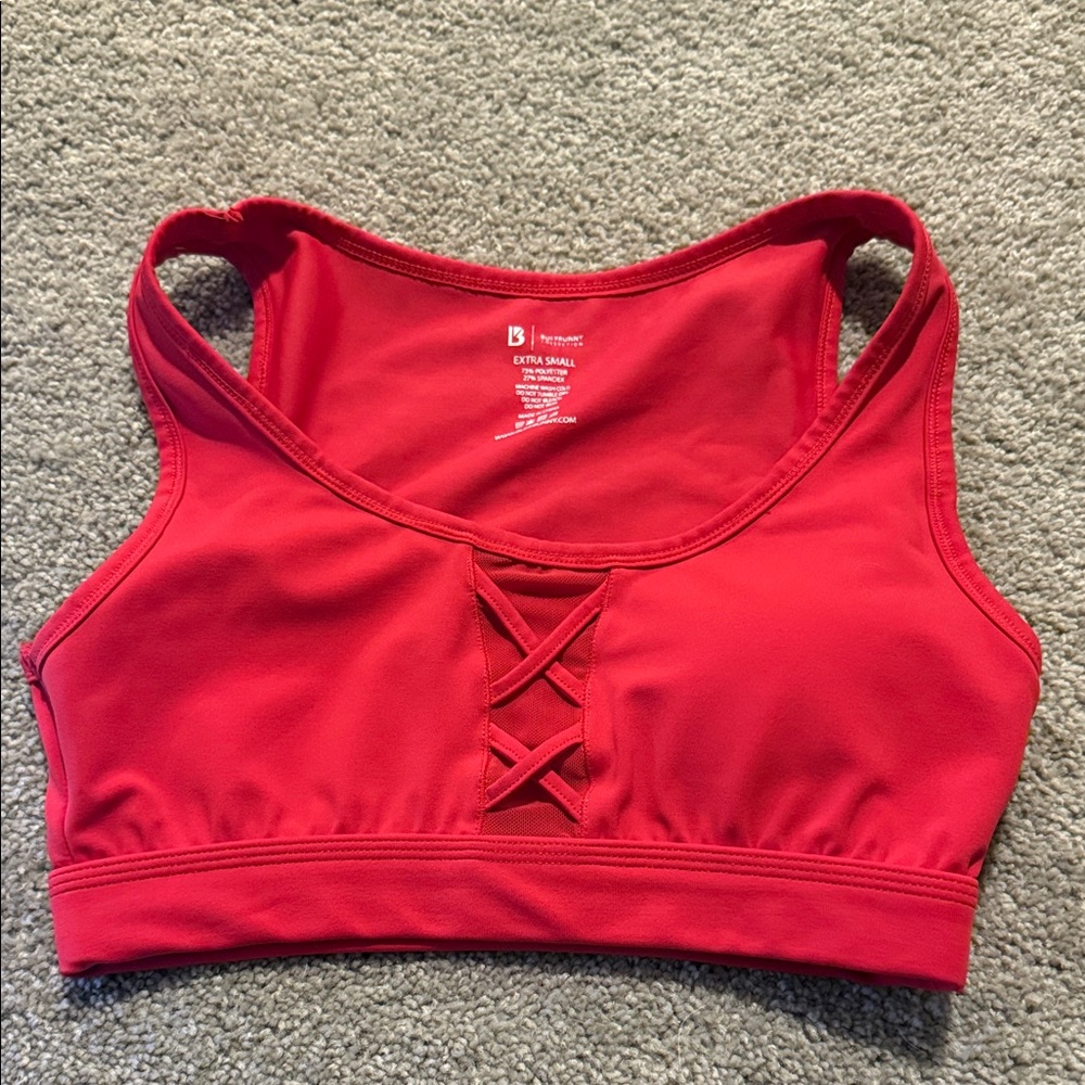 Buffbunny Cross My Heart Sports Bra - Red